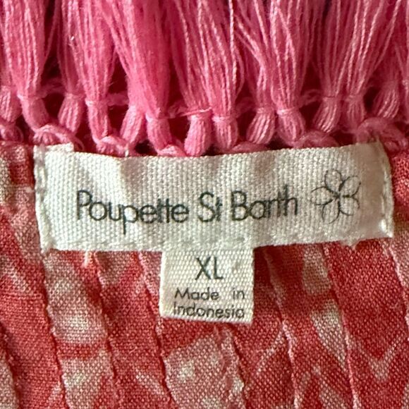 Poupette St Barth Girls Sasha Lace Trimmed Mini Dress Pink Floral. Size XL. - Picture 5 of 7